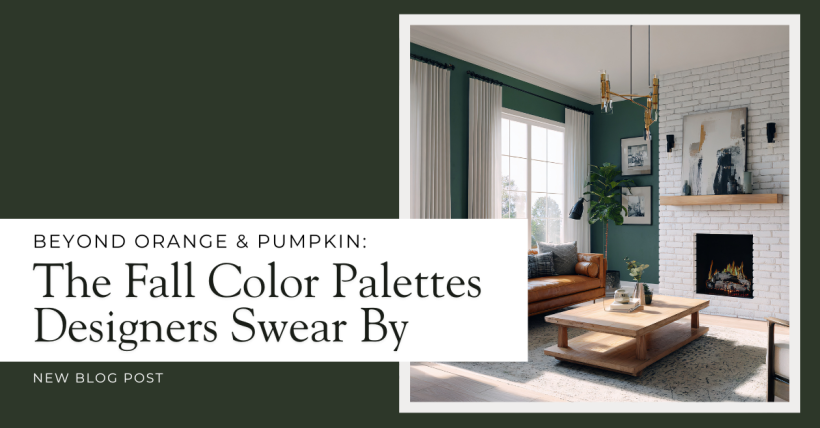 Beyond Orange & Pumpkin: The Fall Color Palettes Designers Swear By